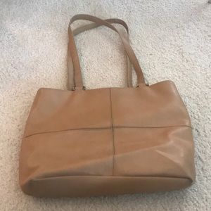 Liz Claiborne faux leather tote with wallet